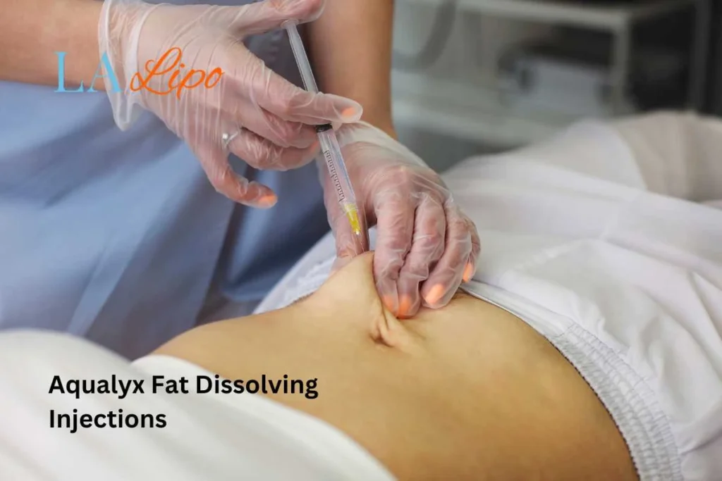 woman having fat dissolving injections Leicestershire in the stomach