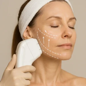 Woman having HI-FU to reduce wrinkles call LA LIPO Leicestershire Now!