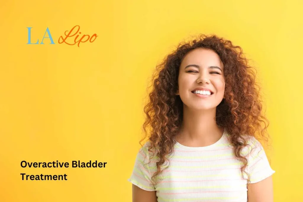 woman smiling about overactive bladder treatment Leicestershire solutions